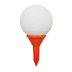Golf Ball - orange - Free Download PNG