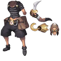 Pirate Character - game character - PNG