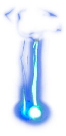 Unidentified Flying Object - blue light beams - No Watermark PNG