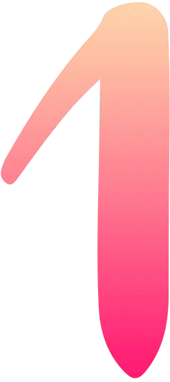 Pink Gradient Number 1 - gradient color - High Resolution PNG