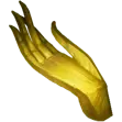 Golden Hand - hand - No Watermark PNG