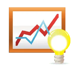 Light Bulb and Chart - growth - Lossless PNG