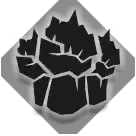 Broken Hand - outline - Transparent Background PNG