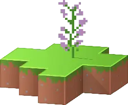 Pixel Flower - pixel art - Transparent Background PNG