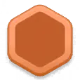 Brown Hexagon - hexagon - Transparent Background PNG