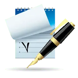 Pen and Notebook - stationery - High Resolution PNG