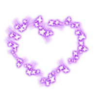 Heart Shape Pattern - purple - No Background PNG
