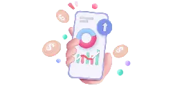 Hand Holding Phone - chart - PNG