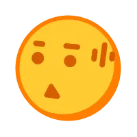 Surprised Face Emoji - simple - PNG