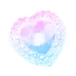 Heart-shaped Gemstone - blue - PNG Images