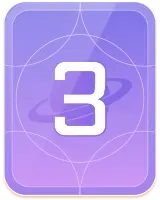 Number Three - button - High Resolution PNG