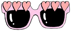 Heart Glasses - heart shape - High Resolution PNG