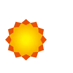 Sunflower - geometric shape - No Watermark PNG