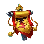 Scroll Flag - game prop - No Background PNG