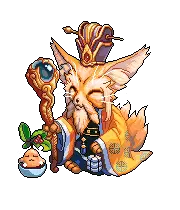 Fox Mage - magic - Lossless PNG