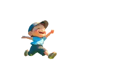 Cartoon Boy Jumping - happiness - Lossless PNG