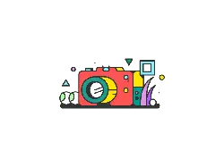 Colorful Camera - Free for Commercial Use PNG