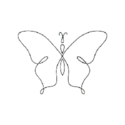 Butterfly - insect - line - Lossless PNG