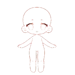 Cartoon Character - line art - simple - High Resolution PNG