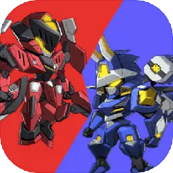 Red Mecha Warrior、Blue Mecha Warrior - future - High Resolution PNG
