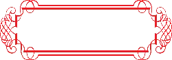 Red Decorative Border - art - PNG