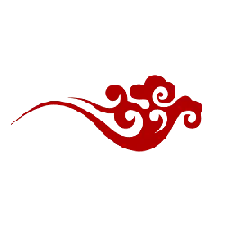 Cloud Pattern - red - decoration - Transparent Background PNG
