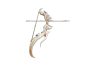 Gold Bow and Arrow - metal - Free PNG