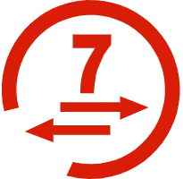 Seven Logo - red - PNG Images