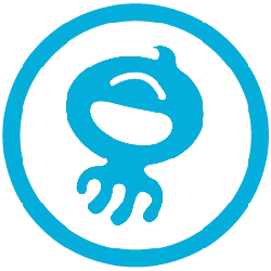 Blue Cartoon Character - humorous - Free PNG