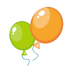 Colorful Balloons - party - colorful - No Background PNG