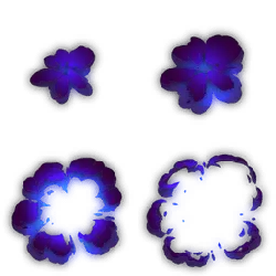 Four Petal Flower - abstract - High Resolution PNG