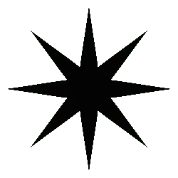 Black Star Shape Pattern - geometric shape - Free Download PNG