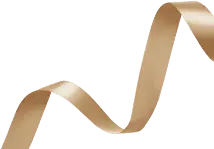 Gold Ribbon - gift - High Resolution PNG