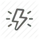 Lightning Bolt Symbol - logo - Designer's Pick PNG