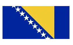 Flag of Bosnia and Herzegovina - stars - Free Download PNG