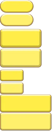 Yellow Rectangles Stack - graphic design - PNG