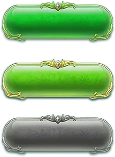 Green Button - decoration - High Resolution PNG