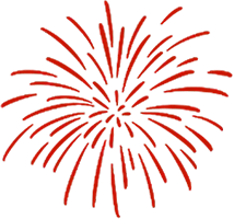 Fireworks - red - holiday - Free PNG
