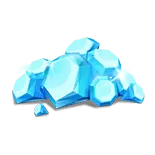 Blue Crystal Ore - shiny - No Watermark PNG