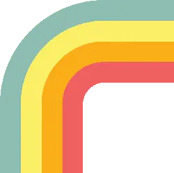 Colorful Arc Pattern - retro - No Watermark PNG