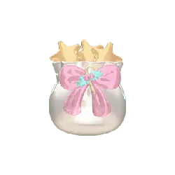 Pink Bow Decorated Jar - pink - High Resolution PNG