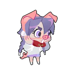 Purple-haired Little Girl - little girl - PNG
