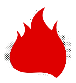 Flame - red - Trending PNG