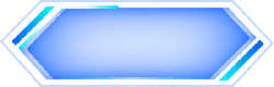 Blue Hexagon Frame - simple - Transparent Layer PNG