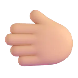 Open Palm Hand Emoji - palm - High Resolution PNG