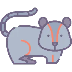 Cartoon Mouse - simple - High Resolution PNG