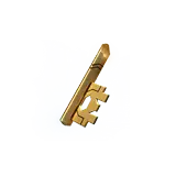 Key - tool - golden - High Resolution PNG