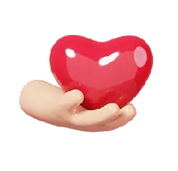 Hand Holding Red Heart - heart - Transparent Background PNG