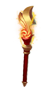 Flaming Staff - High Download Count PNG