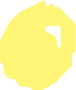 Yellow Irregular Shape - Recommended PNG